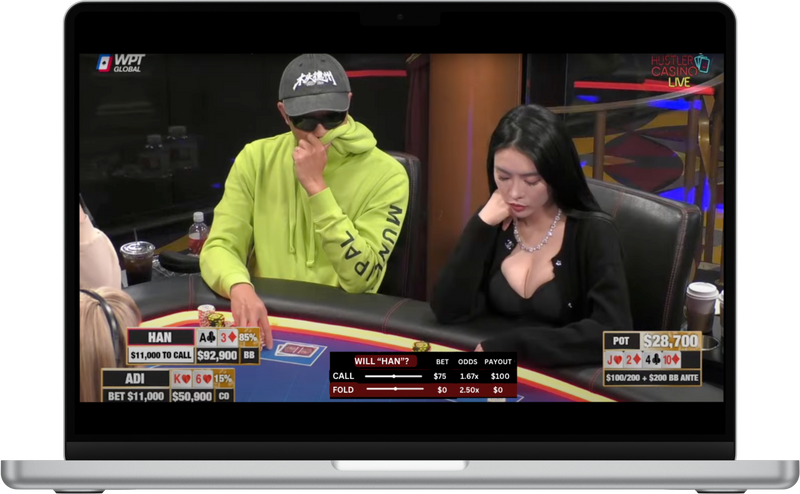 Poker Odds Engine on Laptop